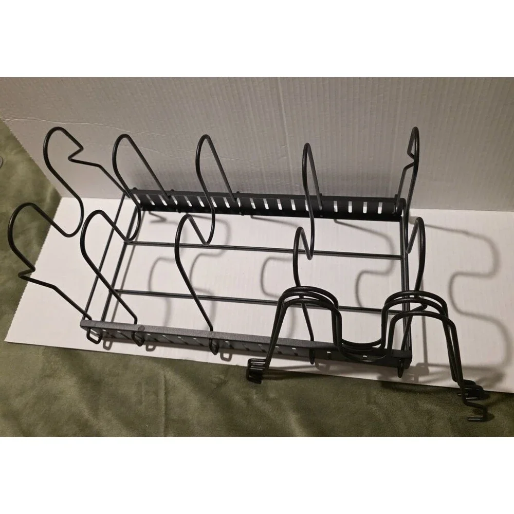Pot Lid Storage Organizer, Pot And Pan Organizer Rack Holder For Kitchen Cabinet